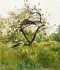 childe hassam Peach Blossoms painting
